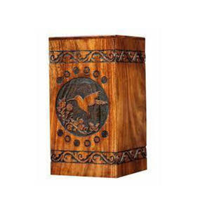 Modern Wooden Cremation <b>Urns</b> for Adult Funeral and Burial Use Handmade with Custom Logo at Low Price - Product Image 3