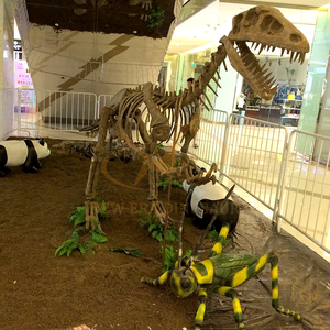Fossiles <span class=keywords><strong>de</strong></span> dinosaures simulés animatroniques d'intérieur en taille réelle pour musée pour centres commerciaux aéroports garderies jardins d'enfants en métal - Product Image 3