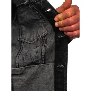 Veste en jean légère Jackson classique pour hommes Veste en jean légère à séchage rapide et à respirabilité Conception personnalisée Vestes en jean vintage de haute qualité pour hommes - Product Image 5