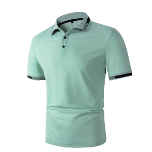Polo homme coupe et couture à motif solide séchage rapide respirant Logo personnalisé Streetwear Golf Polo T-shirts - Product Image 2