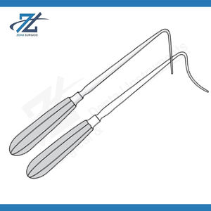 Jackson Burrows Manual Hand Retractor 225mm Long Narrow Curve 13mm <b>Blade</b> Reusable <b>Surgical</b> Stainless Steel Made in Pakistan - Product Image 2
