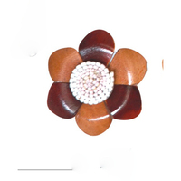 Vente flash : fleurs en cuir de haute qualité pour chaussures et accessoires vestimentaires à prix abordable, provenant d'un fabricant indien