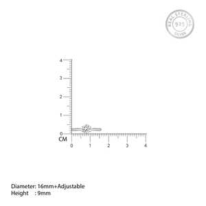 Conjunto de anillos de circón de plata vintage, joyería geométrica de estilo hip-hop chapada en oro de 14K y rodio - Product Image 6