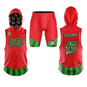 Camiseta de fútbol americano 7v7 con capucha personalizada, manga corta, ajuste de compresión, talla grande, transpirable y de secado rápido, logotipo de poliéster 100% - Product Image 1