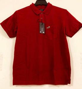 Nuevo Polo de manga corta de Color sólido para hombre, tela de punto de piqué de algodón orientada a la Exportación personalizada, ligero, Unisex, XL, Bangladesh - Product Image 5