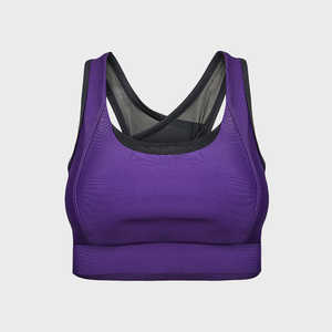 Soutien-gorge de sport confortable et respirant de conception tendance, couleur unie, meilleur soutien-gorge de sport pour femmes fabriqué par le fabricant - Product Image 6