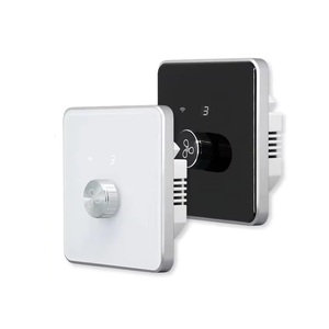 Interruptor de Ventilador Inteligente WiFi/Zigbee con Perilla, Control de <span class=keywords><strong>5</strong></span> Velocidades, Interruptor Giratorio/de Perilla para Ventilador de Techo EU, Control Remoto Tuya, Compatible con <span class=keywords><strong>Alexa</strong></span> y Google Home - Product Image 1