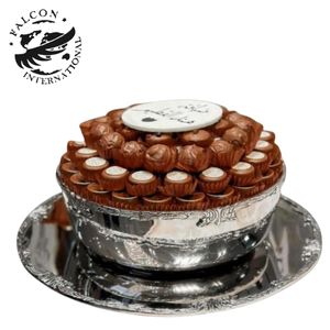 Bol à chocolat en métal sûr et de qualité supérieure Bol à bonbons en acier de table Vente à chaud Bol à chocolat Ramadan tendance pour le Moyen-Orient - Product Image 1