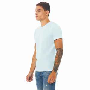 T-shirt à col rond 100% coton pour hommes, tissu tricoté 240g/m2, manches courtes, style uni, coupe régulière pour un usage quotidien - Product Image 5