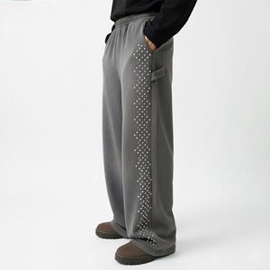 Pantalones Deportivos con Pedrería para Hombre, Venta al Por Mayor, Alta Demanda, MOQ Bajo, Servicio OEM, Logotipo Personalizado, Calidad Premium, Gran Venta - Product Image 5