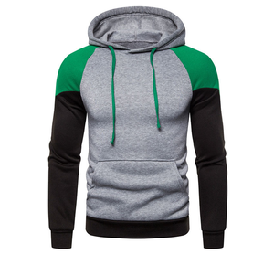 Diseña tu Propia Sudadera con Capucha Oversize de Invierno, Estilo Urbano, con Mangas Raglán, de Felpa Sólida, Poliéster/Algodón para Hombre - Product Image 3