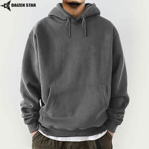 Sudadera con Capucha para Hombre, Invierno, 100% Algodón, Forro Polar Ecológico, Transpirable, Resistente al Viento, Estilo Casual Urbano, Color Sólido, 420 Gramos, OEM - Product Image 3