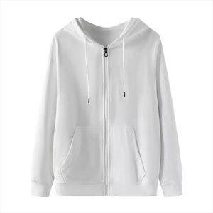 <b>Zipper</b> Printed Fleece Hoodie Custom Logo Women Hot Selling High Quality 100% Cotton Fleece Oversized Top Quality - Product Image 2