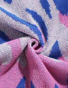 Colorful Patchwork Cardigan Unisex Cozy Pullover Streetwear <b>Aesthetic</b> Jumper Soft Warm Winter Sweater Polyester/Cotton - Product Image 3