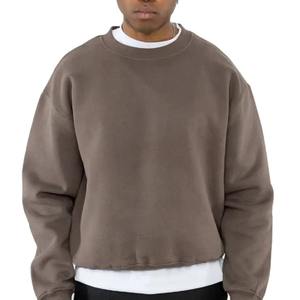 2025 meilleure qualité 100% coton tenue décontracté confortable hommes sweats respirant pull sweats - Product Image 2