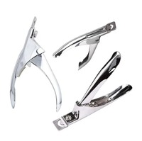 Coupe-ongles professionnel en acier inoxydable à lame courbée pour faux ongles, coupe-ongles pour doigts et orteils, ongles artificiels en gel, salon de manucure, à mâchoires larges