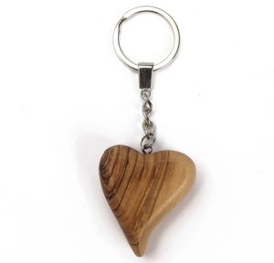 Porte-clés en bois en gros, porte-clés en bois faits à la main pour cadeaux personnalisés en provenance d'Inde - Product Image 1