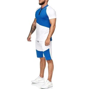 Ensemble deux pièces respirant personnalisé T-shirt et short style urbain pour homme grande taille – Collection été - Product Image 4