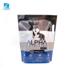 Sacs d'emballage pour aliments pour animaux de compagnie imprimés sur mesure, pochettes refermables autoportantes, laminées, anti-odeurs, qualité alimentaire, pour aliments secs pour chiens et friandises - Product Image 2