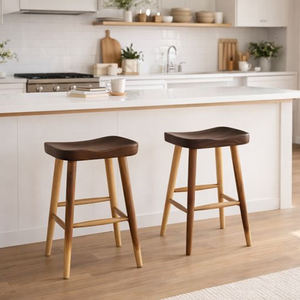 Silla de Bar de Madera Maciza de Monkey Pod/Suar, Construcción Duradera, Diseño Moderno para Uso Comercial en Hoteles, Restaurantes y Bares - Product Image 2