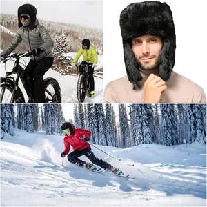 Chapeau de trappeur en fausse fourrure pour hommes Chapeau d'hiver chaud Trooper Chapeau de chasse - Product Image 6