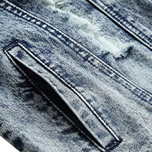 Calidad superior Hombres 400 GSM Jeans Chaquetas Diseño personalizado Hombres Jeans Chaquetas Precio al por mayor Jeans Chaquetas - Product Image 6