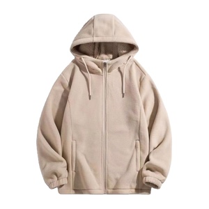 เสื้อมีฮู้ดแบบซิปของผู้ชายผ้าฝ้ายขนแกะคอตตอนเสื้อผ้านุ่มระบายอากาศได้ดีดีไซน์100% สำหรับฤดูหนาว - Product Image 2