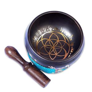 Cuenco de latón profesional para meditación de Yoga, Buda del Himalaya, Chakra, cuenco de curación religiosa - Product Image 1