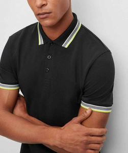 2025 hombres de secado rápido ligero para Polo Logo personalizado Slim Fit contraste cuello transpirable manga corta Golf Polo T - Product Image 3