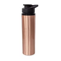Bouteille d'eau en cuivre pur d'approvisionnement en gros avec bouteille d'eau de sport en cuivre Sipper du fabricant indien