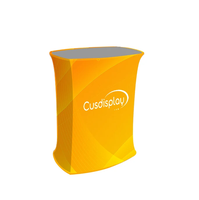 Comptoir d'exposition portable personnalisé avec logo, podium pop-up SEG fabriqué en Chine