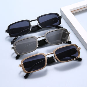 Lunettes de soleil carrées tendance 2026, nouvelle collection, haute qualité, monture métallique, protection UV400 pour hommes et femmes - Product Image 5