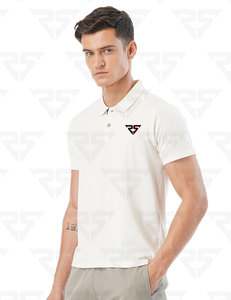 Camiseta Polo bordada personalizada de alta calidad para hombre, camiseta transpirable de manga corta de color liso, tela de Pakistán - Product Image 4