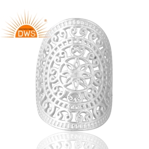<b>Unique</b> Design Sterling Silver Cocktail Cocktail Band Ring Custom Jewelry <b>For</b> Women <b>Gift</b> <b>For</b> <b>Her</b> - Product Image 3