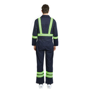 Overol de Trabajo de Alta Calidad Hecho a Medida, Overol de Seguridad de Algodón Transpirable y Ligero para Venta en Línea - Product Image 2