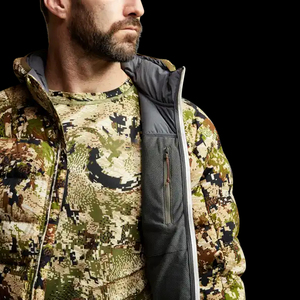 Veste de chasse imperméable coupe-vent en softshell orange camouflage pour homme, respirante, pour la chasse au canard en plein air - Product Image 5