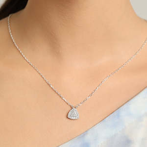 CLARA Juego de Collar y Pendientes de Plata de Ley 925 con Colgante Jules, Joyería Fina con Colgantes y Dijes - Product Image 6