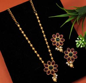 Gold Plated <b>Jewellery</b> <b>Set</b> <b>for</b> Women Long Mala - Product Image 1