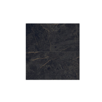 Carrelage mural en porcelaine pleine masse 100% fabriqué en Italie, finition brillante, effet marbre naturel carré, noir, pour villa, 60x60 CM