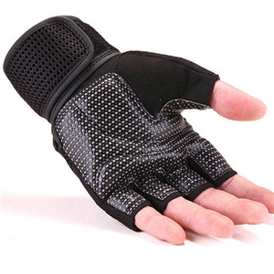Impression de logo personnalisé demi-doigts Gym Fitness Wear Meilleur design Gants de gymnastique pour hommes Gants d'haltérophilie - Product Image 6