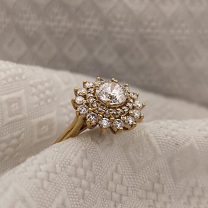 IGI Certified HPHT Lab Grown Created Diamond Ring 14K Oro amarillo CVD Diamond Ring Lab Diamond Anillo de bodas para mujeres - Product Image 6