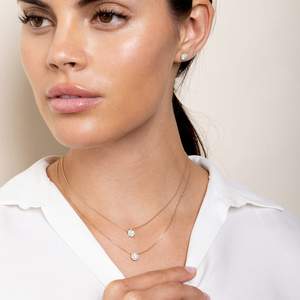 Collier de diamants Halo Moissanite de luxe en argent 925 pour femmes Fournisseur personnalisable - Product Image 4