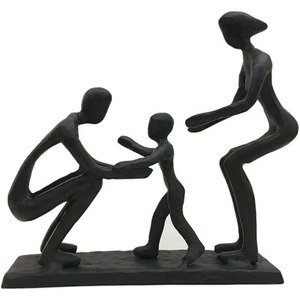 Escultura de Abrazo de Padre e Hija de Primera Calidad para Decoración del Hogar y Sala de Estar Disponible a un Precio Competitivo - Product Image 6