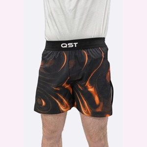 QST กางเกงมวยขาสั้น BJJ Jiu Jitsu พิมพ์ลายซับลิเมชัน MMA กางเกงขาสั้นสำหรับใส่เล่นมวยสำหรับผู้ใหญ่ - Product Image 4