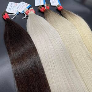 Producto más vendido, cutícula completa alineada, extensiones de cabello humano vietnamita, cabello humano a granel para trenzar - Product Image 3