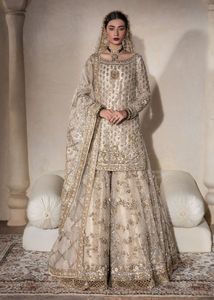 NUEVO TRABAJO DE BORDADO DECENTE EN BRIDAL KURTA ,SARARA CON VESTIDO DUPATTA Adornado CON CUENTAS DE CRISTAL, PIEDRA, DABKA work @ 2024 - Product Image 2