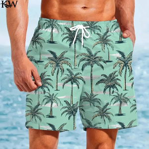 Shorts décontractés pour hommes, nouvelle collection été 2025, imprimé numérique 3D, coupe ample et droite, vêtements pour hommes tendance - Product Image 3