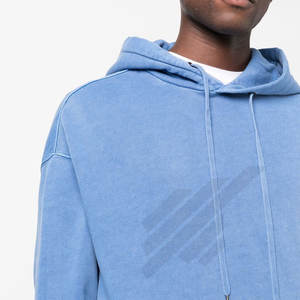 Nouveaux sweats à capuche pour hommes en coton 100% molletonné, effet délavé, respirants, écologiques, décontractés pour l'hiver - Product Image 6
