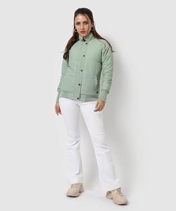 Veste matelassée courte personnalisée pour femmes, veste coupe-vent pour femmes, manteaux matelassés pour femmes - Product Image 2