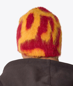 Recién llegado 2026 mohair jacquard tejido gorro de hombre gorros cálidos de invierno al por mayor fabricantes personalizados Logo hombres mohair gorro de invierno - Product Image 6